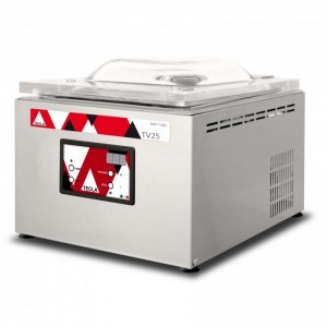 Macchina sottovuoto a campana uso domestico professionale TV 25: vista frontale.