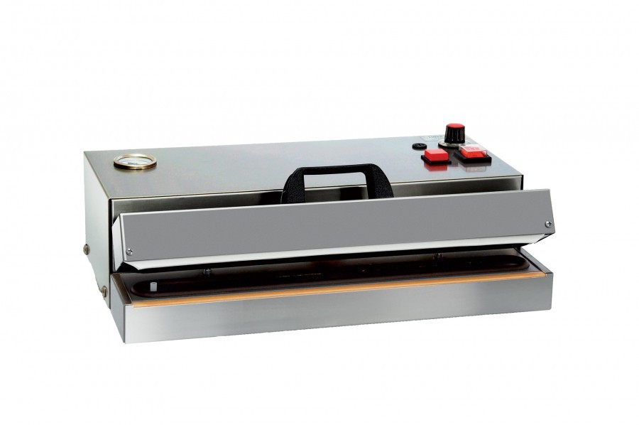 Vacuum 12 machine sous vide professionnelle à aspiration externe Made in Italy avec barre de soudure 38 cm et structure en acier inoxydable